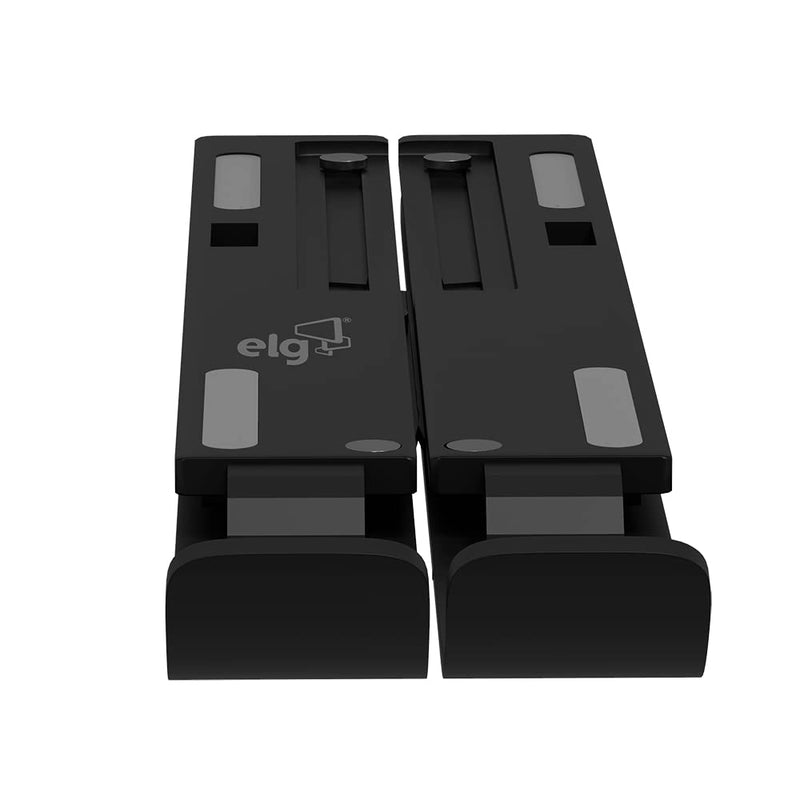 Suporte de Mesa Portátil para Notebook/Laptop de 10" a 17,3", 10 Níveis de Regulagem, Dobrável, Inclui Bolsa de Transporte, Preto, NTB8520B, ELG