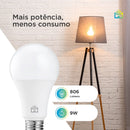 Smart Lâmpada Wi-Fi Positivo Casa Inteligente, Iluminação Branca (Quente e Fria) e RGB (Até 16 Milhões de Cores), 9W