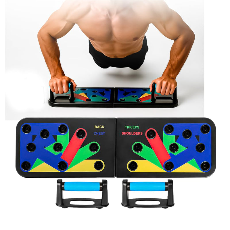 Prancha Flexão de Braço Multifuncional para Treino em Casa com Alça Pegador Rotativa Profissional Ajustável para Exercício Musculação Peito Ombro Costas Tríceps Academia Fitness Funcional