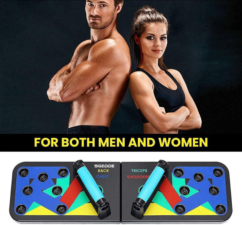 Prancha Flexão de Braço Multifuncional para Treino em Casa com Alça Pegador Rotativa Profissional Ajustável para Exercício Musculação Peito Ombro Costas Tríceps Academia Fitness Funcional