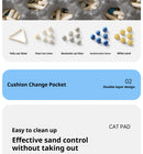 Tapete de areia para gatos, à prova d'água, camada dupla.